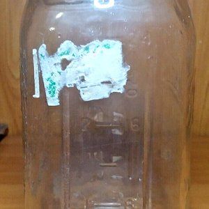 1960 - 1975 BALL MASON JAR 32 OZ WIDE MOUTH CLEAR VINTAGE LID ML FRUIT IMPRESSED